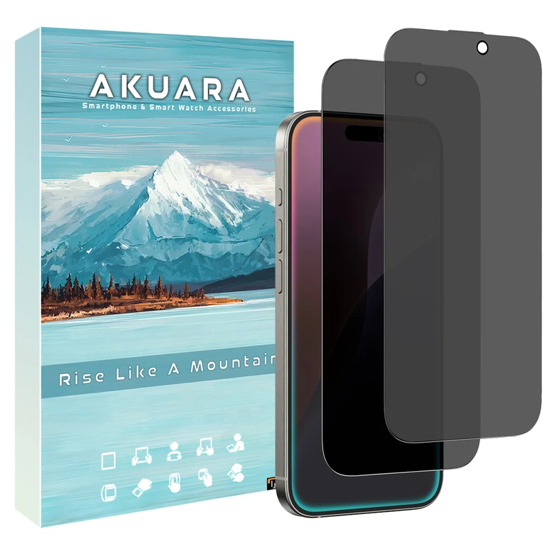 محافظ صفحه نمایش حریم شخصی آکوآرا مدل Prv AKU مناسب برای گوشی موبایل اپل iPhone Xr / 11 مجموعه دو عددی