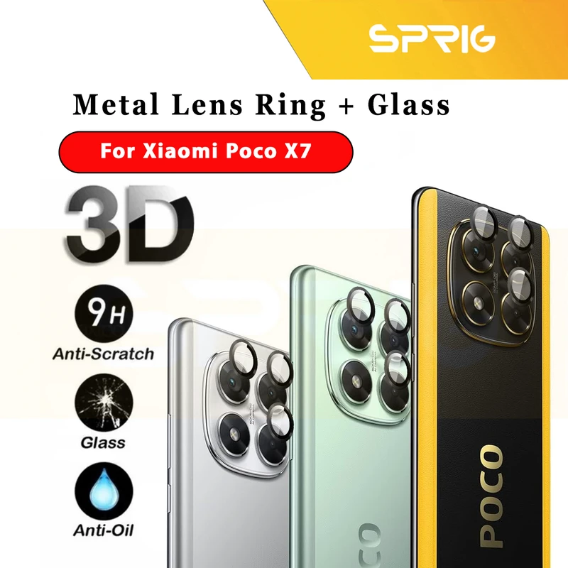 محافظ لنز دوربین رینگی اسپریگ مدل Ring Metal مناسب برای گوشی موبایل شیائومی Poco X7