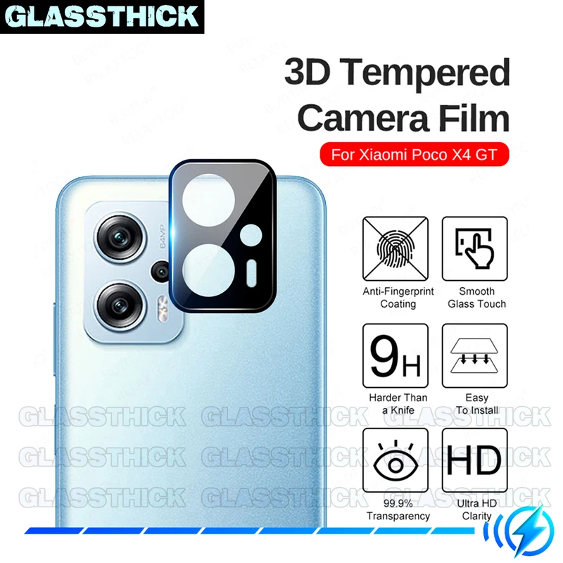 محافظ لنز دوربین گلستیک مدل 3D-GL مناسب برای گوشی موبایل شیائومی POCO X4 GT 5G