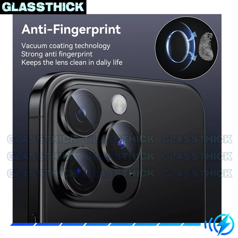 محافظ لنز دوربین گلستیک مدل Ring-Metal-GL مناسب برای گوشی موبایل اپل Iphone 15 Pro