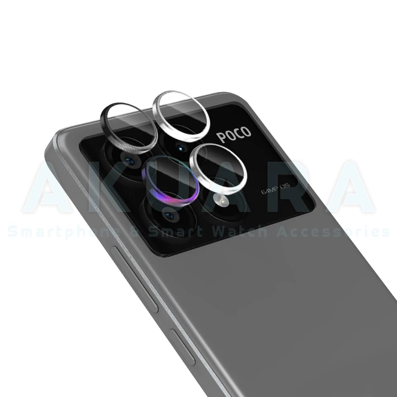 محافظ لنز دوربین رینگی آکوآرا مدل Ring STL مناسب برای گوشی موبایل شیائومی Poco X6 Pro