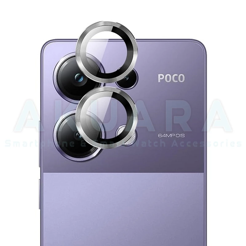 محافظ لنز دوربین رینگی آکوآرا مدل Ring STL مناسب برای گوشی موبایل شیائومی Poco M6 Pro 4G