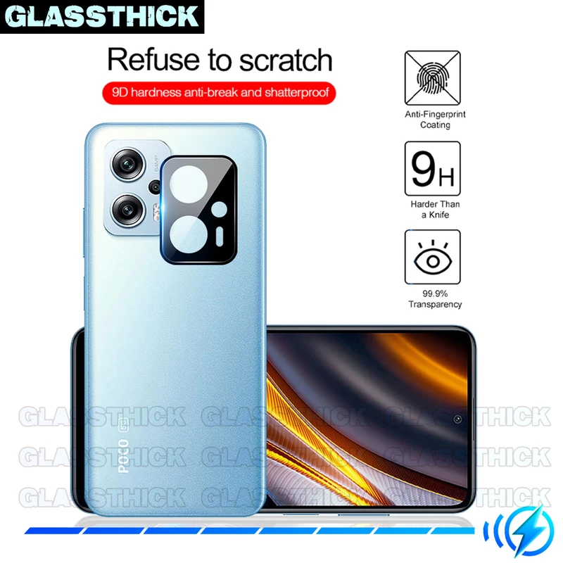 محافظ لنز دوربین گلستیک مدل 3D-GL مناسب برای گوشی موبایل شیائومی POCO X4 GT 5G