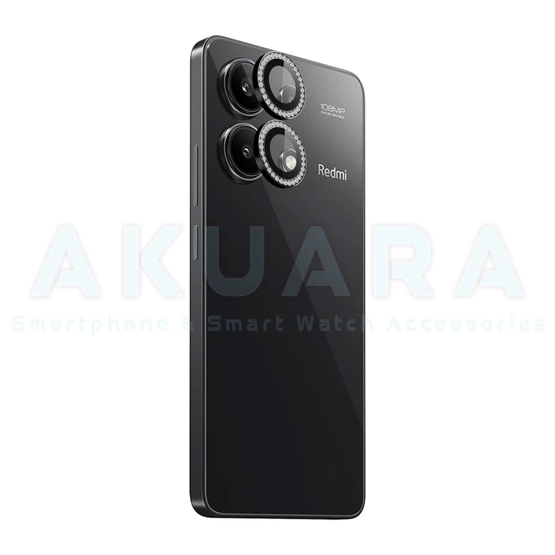 محافظ لنز دوربین رینگی آکوآرا مدل Ring Diamond STL مناسب برای گوشی موبایل شیائومی Redmi Note 13 4G