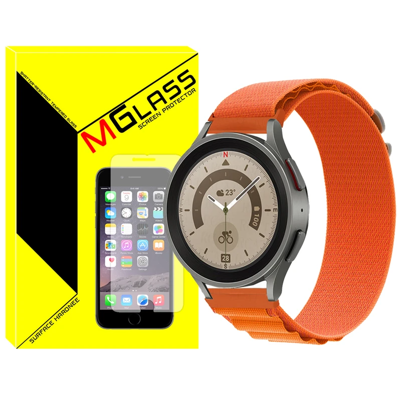 بند ام‌گلس مدل Loop Alpine مناسب برای ساعت هوشمند سامسونگ Galaxy Watch Active 1 / Active 2 40mm / Active 2 44mm / Watch 3 size 41mm / Galaxy Watch 4 40mm / watch 4 42mm / watch 4 44mm / watch