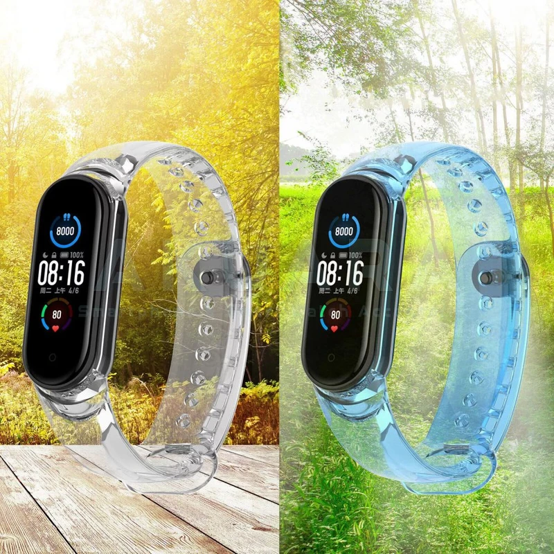 بند آکوآرا مدل Transparence مناسب برای ساعت هوشمند شیائومی Mi Band 7