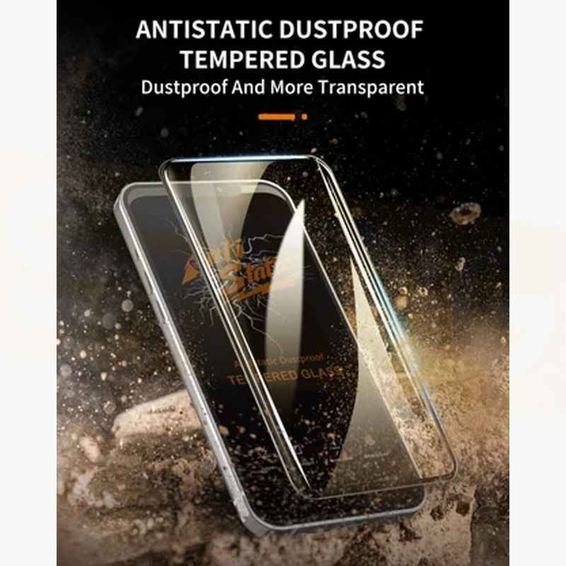 محافظ صفحه نمایش آنتی استاتیک اسپریگ مدل Antistatic_MTB مناسب برای گوشی موبایل اپل Iphone 15 Pro بسته سه عددی