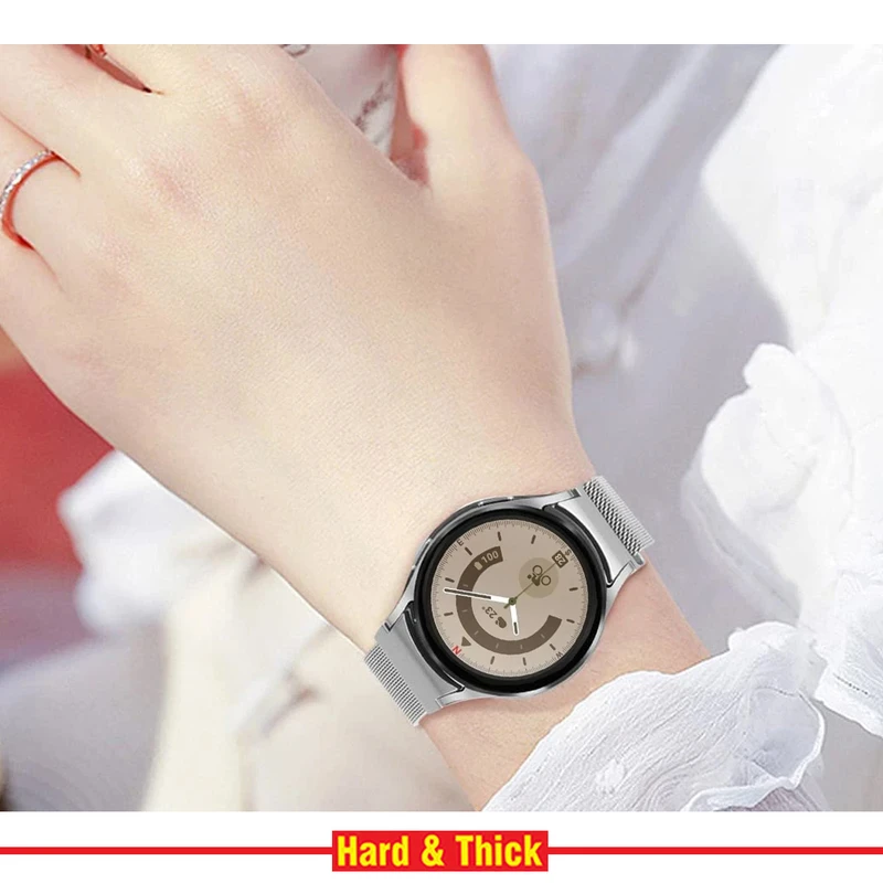 بند هارد اند تیک مدل Milanese مناسب برای ساعت هوشمند سامسونگ Galaxy Watch 3 41mm / Watch 4 40mm / Watch 4 42mm / Watch 4 44mm / Watch 4 46mm
