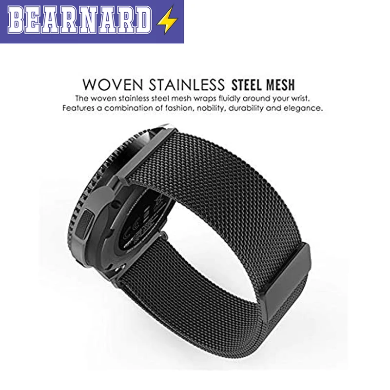 بند برنارد مدل Milanese مناسب برای ساعت هوشمند سامسونگ Galaxy Watch 3 41mm / Watch 4 40mm / Watch 4 42mm / Watch 4 44mm / Watch 4 46mm
