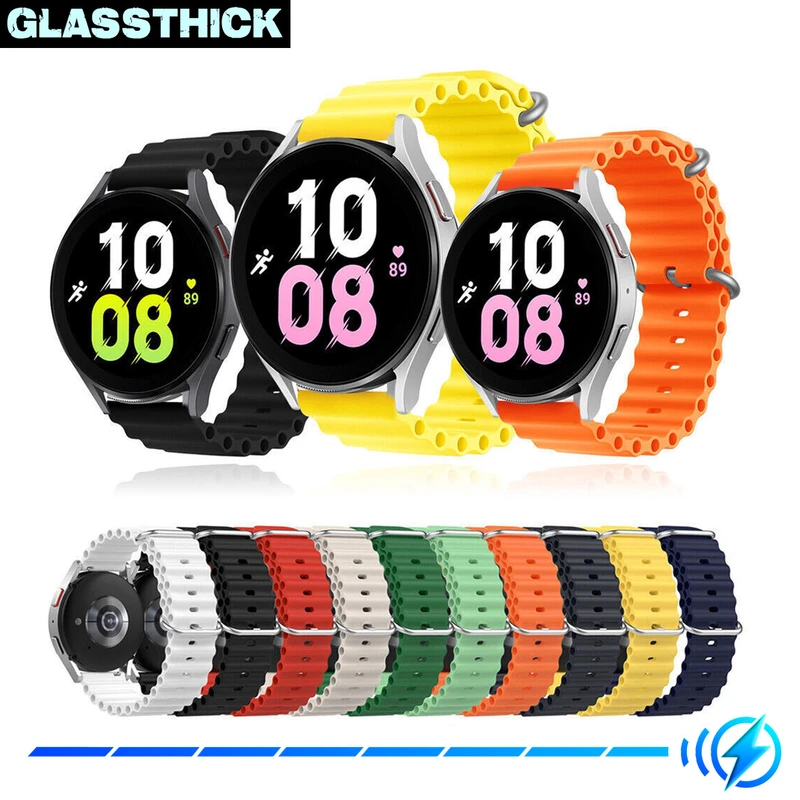بند گلستیک مدل Ocean مناسب برای ساعت هوشمند سامسونگ Galaxy Watch 3 41mm / Watch 4 40mm / Watch 4 42mm / Watch 4 44mm / Watch 4 46mm