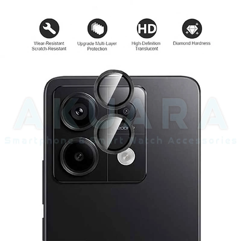 محافظ لنز دوربین رینگی آکوآرا مدل Ring STL مناسب برای گوشی موبایل شیائومی Redmi Note 13 Pro 5G