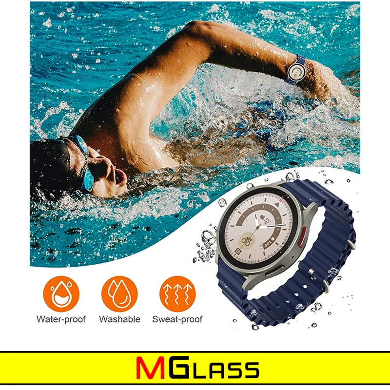 بند ام‌گلس مدل Ocean مناسب برای ساعت هوشمند سامسونگ Galaxy Watch 5 44mm