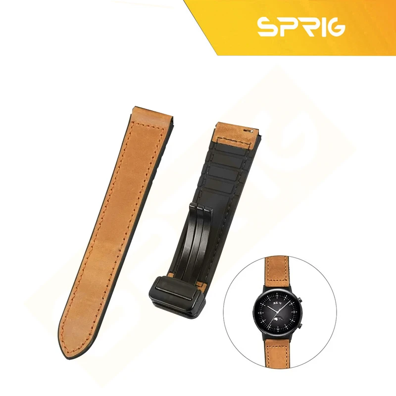 بند اسپریگ مدل Magnetic Soft Leather TW مناسب برای ساعت هوشمند شیائومی S1 / S1 Active / S2 / Mi Watch XMWTCL02 / Mi Watch Color 2 / Mi Watch Color