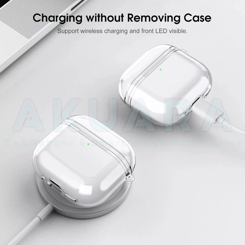 کاور آکوآرا مدل Clear مناسب برای کیس هدفون بی سیم اپل Airpods 4