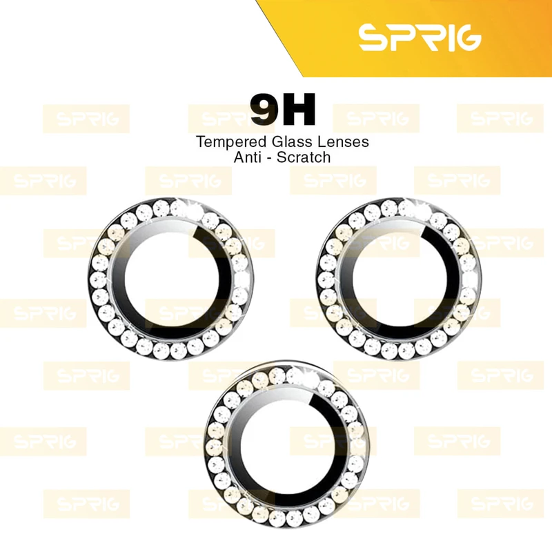 محافظ لنز دوربین رینگی اسپریگ مدل Ring Metal Diamond مناسب برای گوشی موبایل شیائومی Poco X6