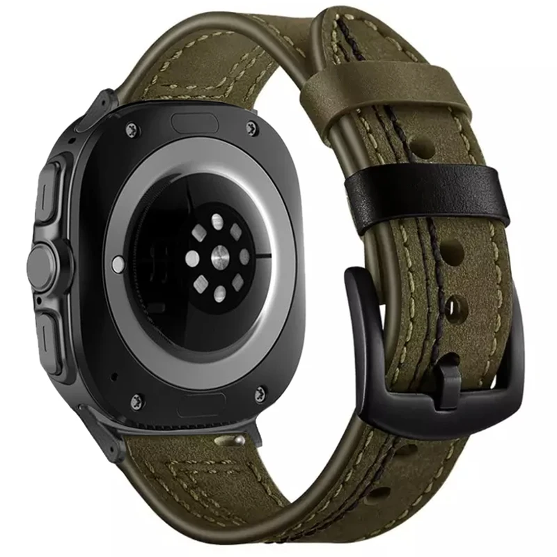 بند اسپریگ مدل ORIGI Leather مناسب برای ساعت هوشمند سامسونگ Galaxy Watch 7 Ultra 47mm