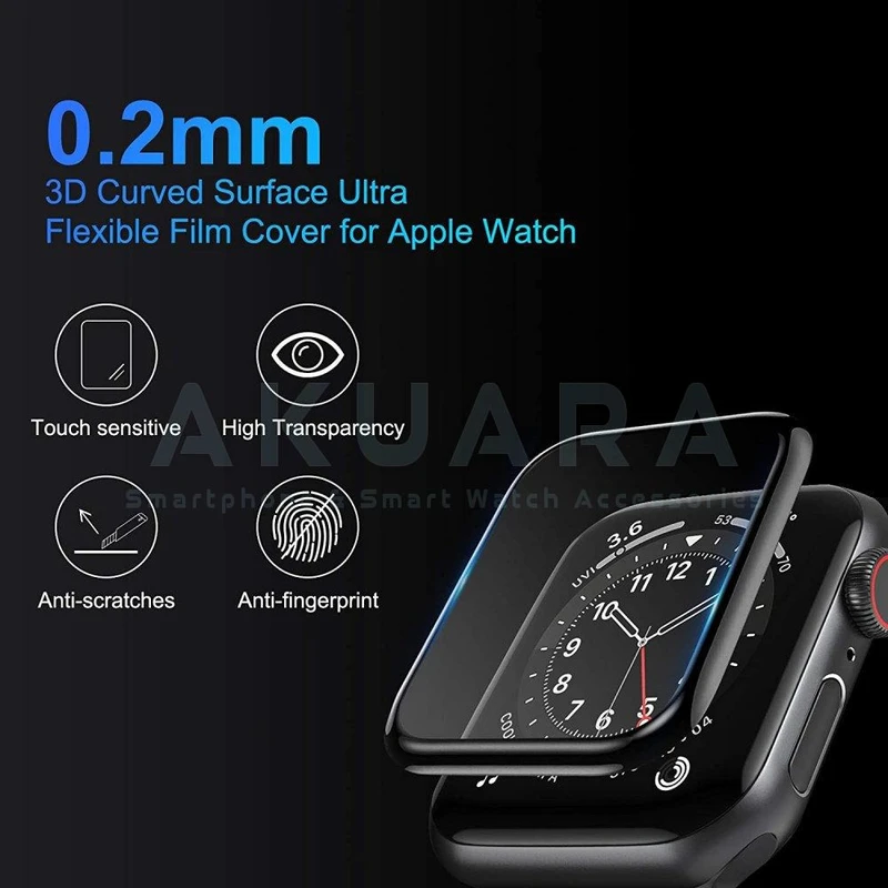 محافظ صفحه نمایش آکوآرا مدل PMMA مناسب برای اپل واچ سری 6 سایز 40mm