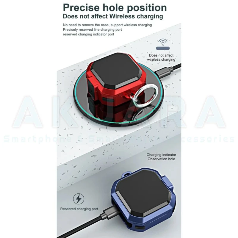 کاور آکوآرا مدل Eggshell مناسب برای کیس هدفون بی سیم سامسونگ Galaxy buds 2 / buds pro / buds live / buds 2 Pro
