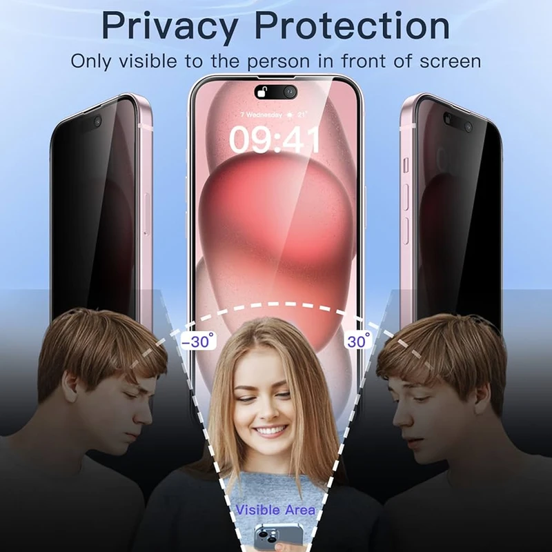 محافظ صفحه نمایش حریم شخصی آکوآرا مدل Prv AKU مناسب برای گوشی موبایل اپل iPhone 13 Pro Max مجموعه دو عددی