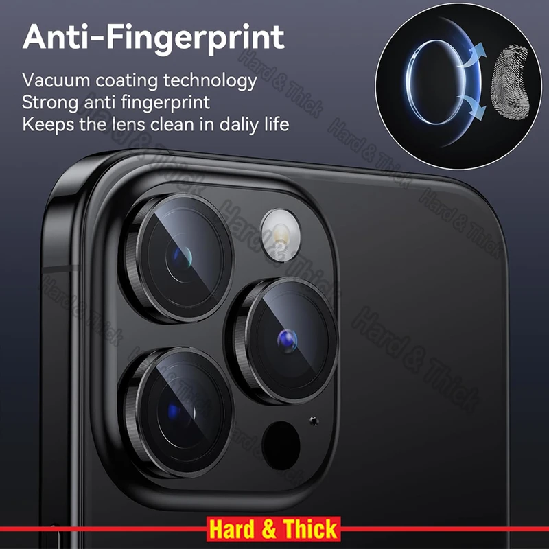 محافظ لنز دوربین هارد اند تیک مدل Ring-Metal-HT مناسب برای گوشی موبایل اپل Iphone 15 Pro