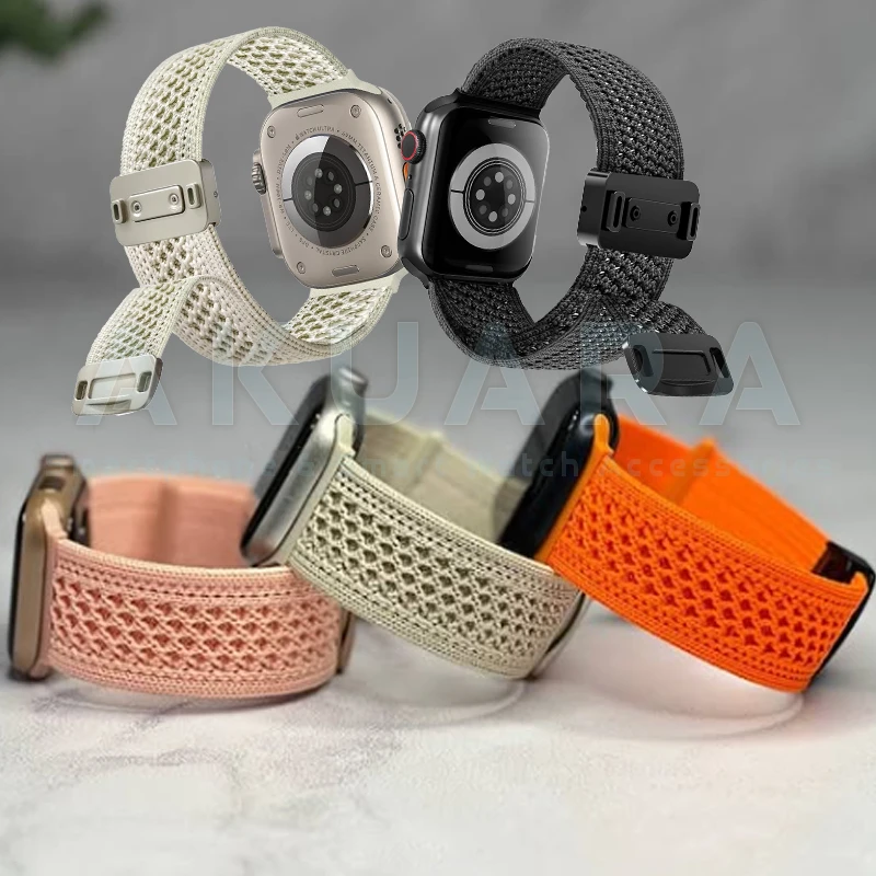 بند آکوآرا مدل Concave مناسب برای اپل واچ سری 7/8/9/Se سایز 41 میلیمتری