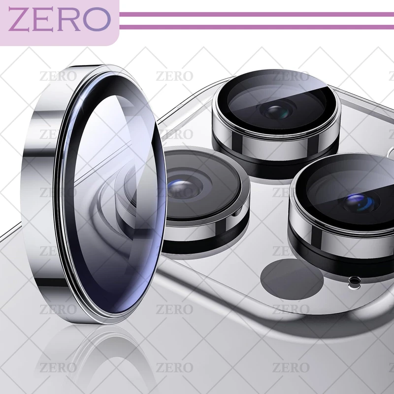 محافظ لنز دوربین زیرو مدل Ring-Metal-ZR مناسب برای گوشی موبایل اپل Iphone 15 Pro Max