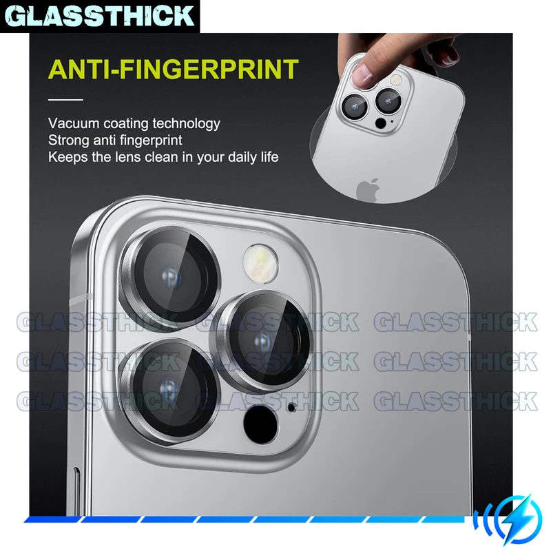 محافظ لنز دوربین گلستیک مدل Ring-Metal-GL مناسب برای گوشی موبایل اپل Iphone 15 Pro