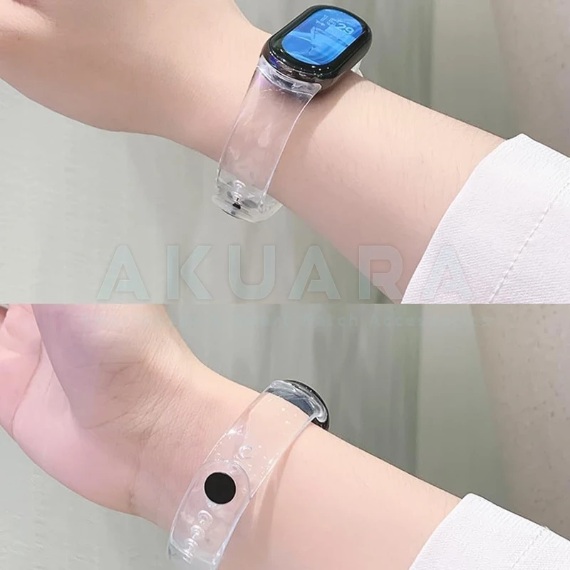 بند آکوآرا مدل Transparence مناسب برای ساعت هوشمند شیائومی Mi Band 8 / 9