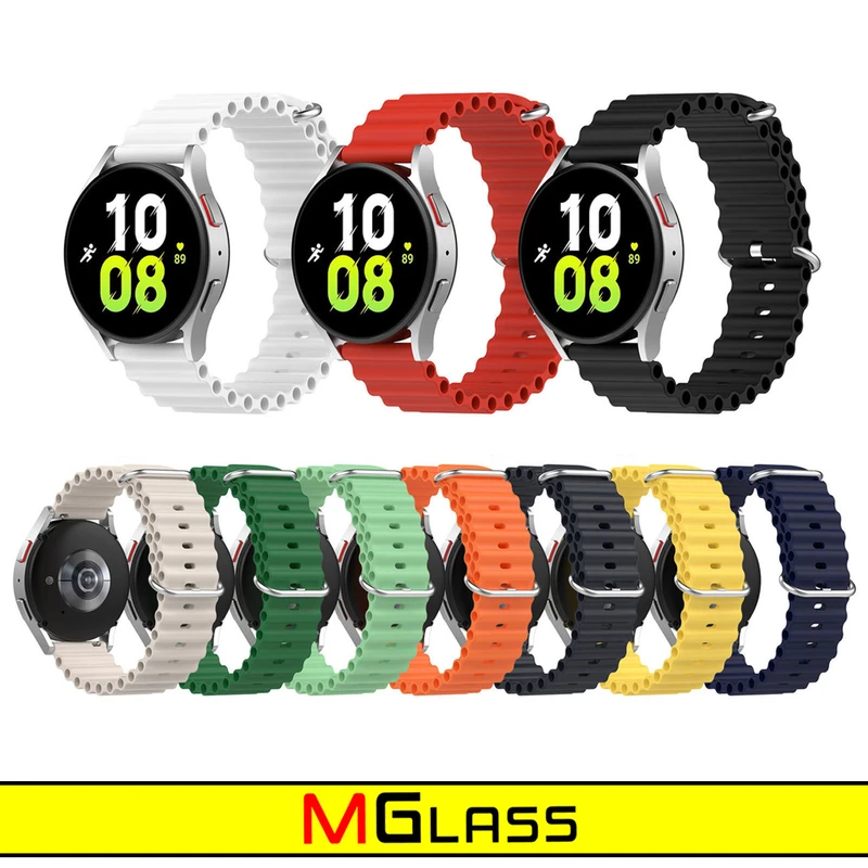 بند ام‌گلس مدل Ocean مناسب برای ساعت هوشمند سامسونگ Galaxy Watch Active 1 / Active 2 40mm / Active 2 44mm / Watch 3 41mm / Watch 4 40mm / watch 4 42mm / watch 4 44mm / watch 4 46mm