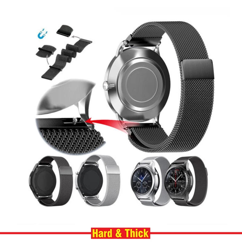 بند هارد اند تیک مدل Milanese مناسب برای ساعت هوشمند سامسونگ Galaxy Watch 3 41mm / Watch 4 40mm / Watch 4 42mm / Watch 4 44mm / Watch 4 46mm