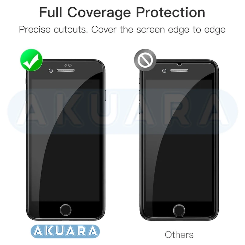 محافظ صفحه نمایش آکوآرا مدل Full AKU مناسب برای گوشی موبایل اپل iPhone 7 Plus / 8 Plus