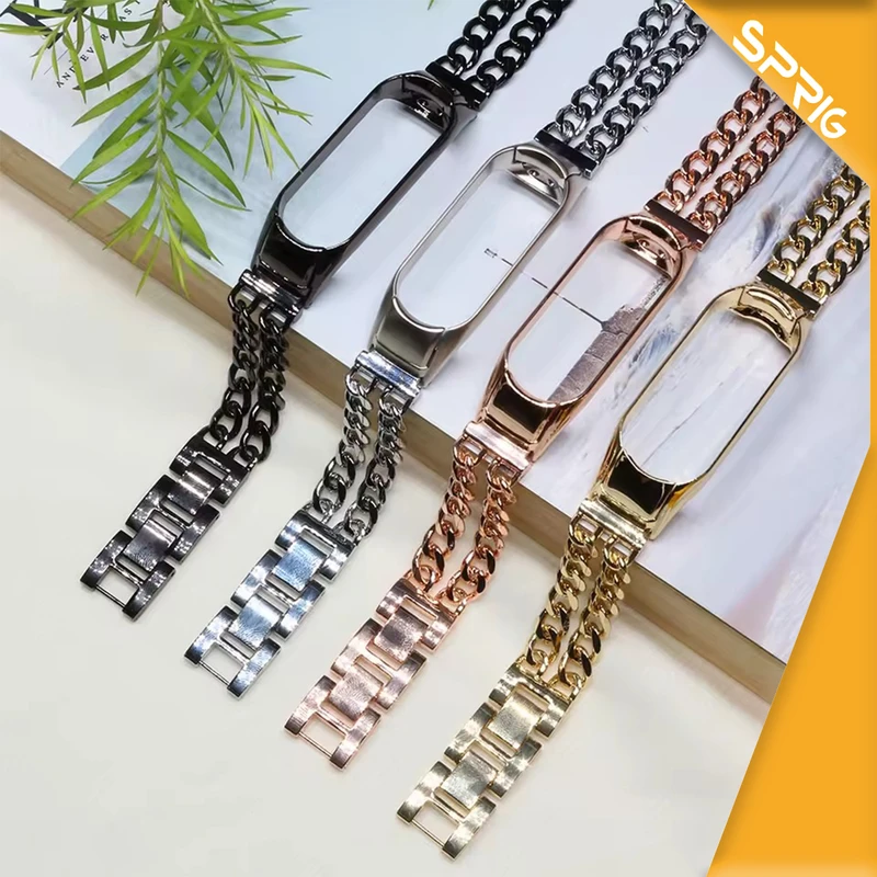 بند اسپریگ مدل Cart-2Line مناسب برای ساعت هوشمند شیائومی Mi band 5/6