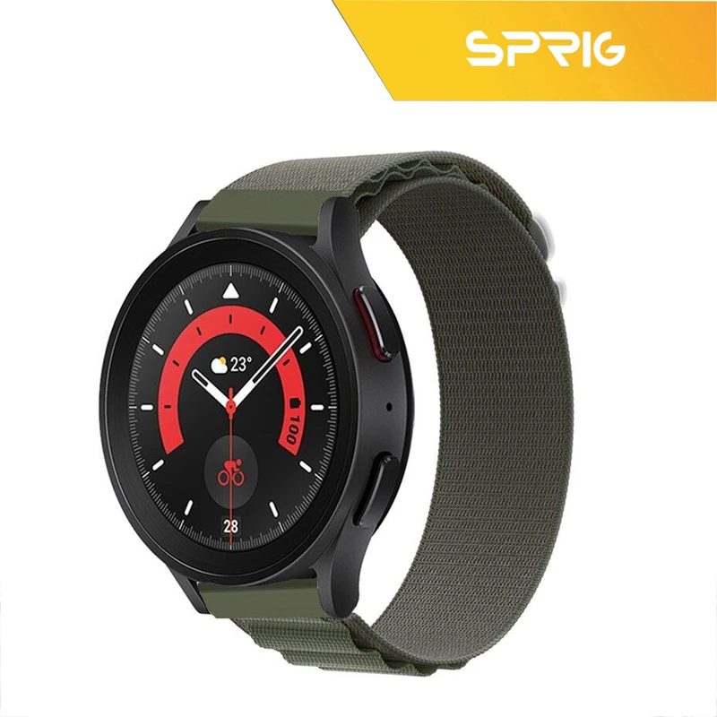بند اسپریگ مدل Loop Alpine مناسب برای ساعت هوشمند سامسونگ Galaxy Watch Active 1 / Active 2 40mm / Active 2 44mm / Watch 3 size 41mm / Galaxy Watch 4 40mm / watch 4 42mm / watch 4 44mm / watch