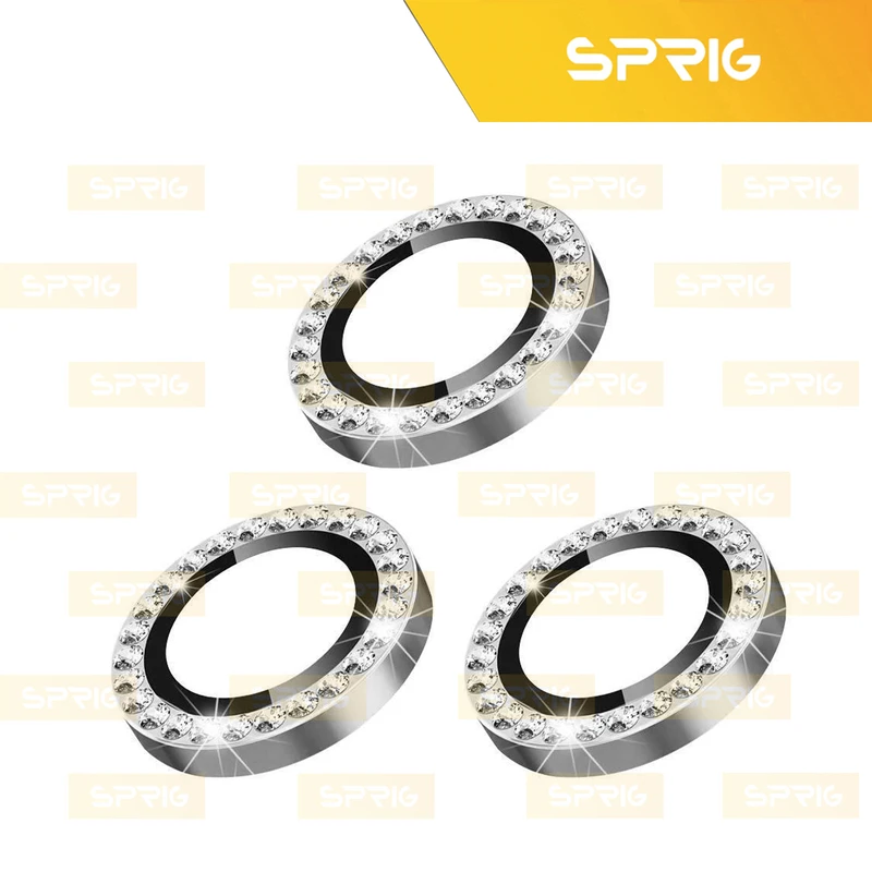 محافظ لنز دوربین رینگی اسپریگ مدل Ring Metal Diamond مناسب برای گوشی موبایل شیائومی Poco X6