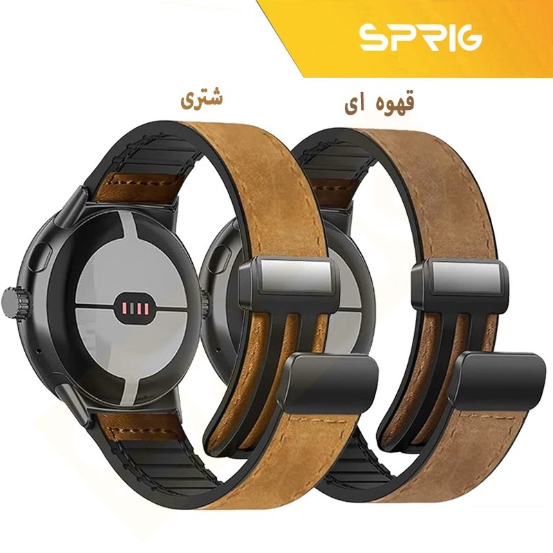 بند اسپریگ مدل Magnetic Soft Leather TW مناسب برای ساعت هوشمند شیائومی S1 / S1 Active / S2 / Mi Watch XMWTCL02 / Mi Watch Color 2 / Mi Watch Color
