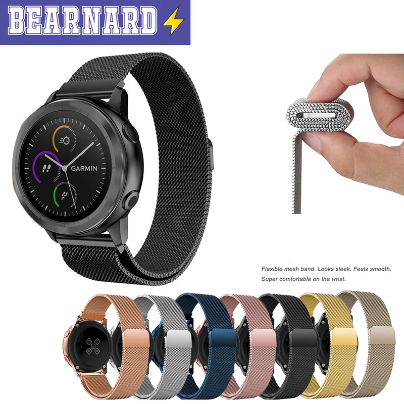 بند برنارد مدل Milanese مناسب برای ساعت هوشمند سامسونگ Galaxy Watch Active / Active 2