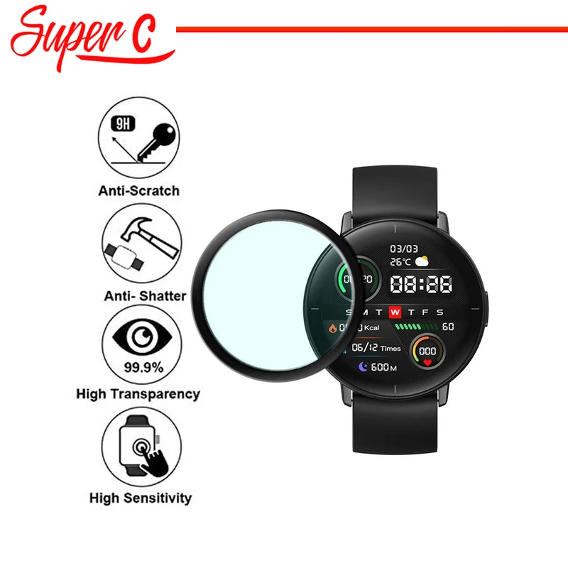 محافظ صفحه نمایش نانو سوپرسی مدل NSC مناسب برای ساعت هوشمند هوآوی Watch GT3 42mm بسته سه عددی