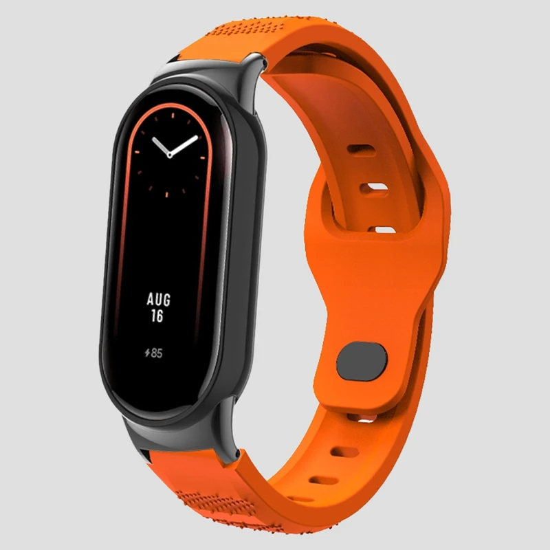 بند اسپریگ مدل Spig BK Guard مناسب برای ساعت هوشمند شیائومی Mi band 9 به همراه کاور