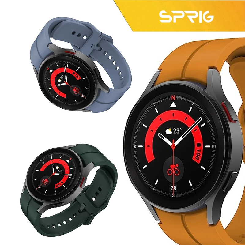بند اسپریگ مدل Silic Origi مناسب برای ساعت هوشمند سامسونگ Galaxy Watch 5 40mm / Watch 5 44mm / Watch 5 Pro 45mm