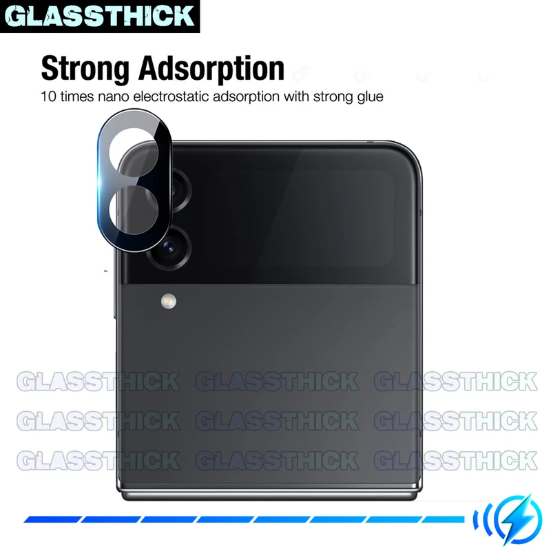 محافظ لنز دوربین گلستیک مدل 3D-GL مناسب برای گوشی موبایل سامسونگ Galaxy Z Flip 4