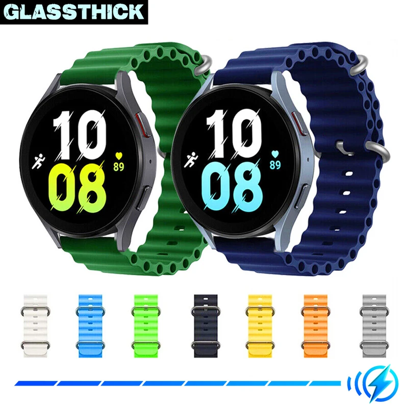 بند گلستیک مدل Ocean مناسب برای ساعت هوشمند سامسونگ Galaxy Watch 5 40mm / Watch 5 44mm / Watch 5 Pro 45mm