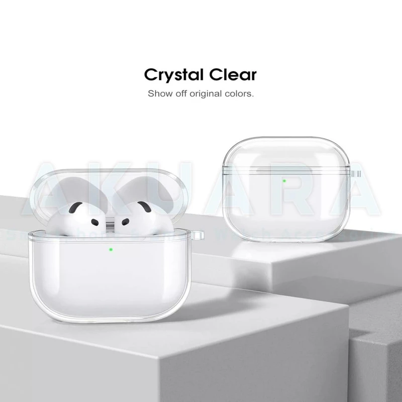 کاور آکوآرا مدل Clear مناسب برای کیس هدفون بی سیم اپل Airpods PRO / PRO2