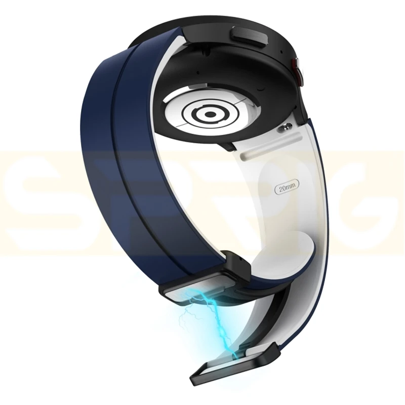 بند اسپریگ مدل Silicone MAG ORG DualC مناسب برای ساعت هوشمند سامسونگ Galaxy Watch 6 44mm