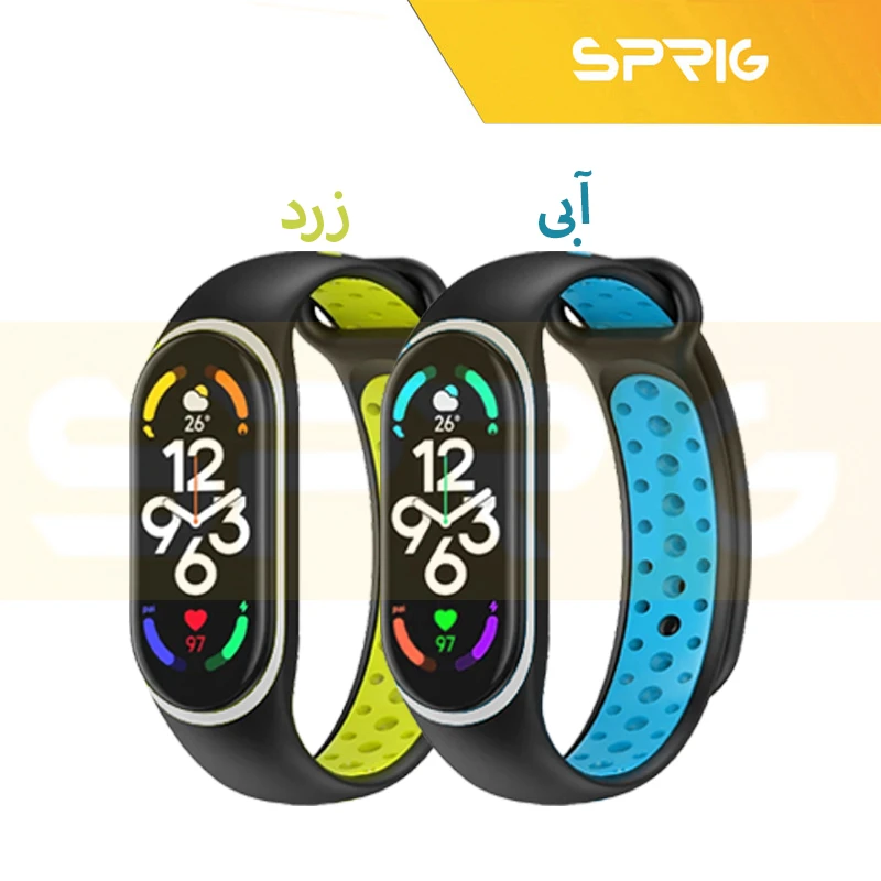 بند اسپریگ مدل NK Special GRY مناسب برای ساعت هوشمند شیائومی Mi band 5/6/7