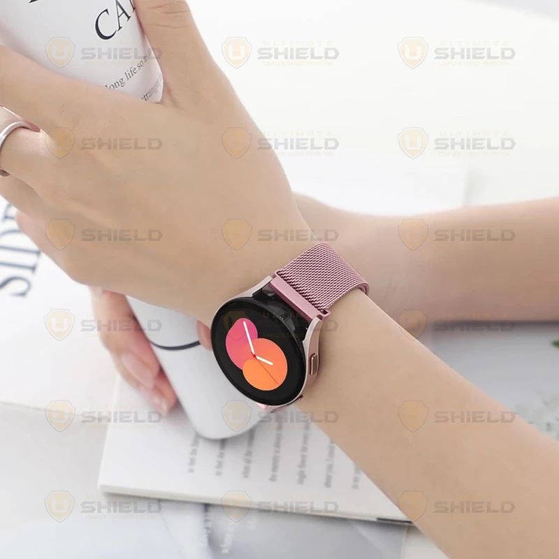 بند آلتیمیت شیلد مدل Milanese UL مناسب برای ساعت هوشمند سامسونگ Galaxy Watch 4/5/6/7/FE سایز 40/43/44/46/47 میلی متری