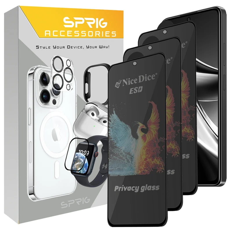 محافظ صفحه نمایش اسپریگ مدل PRV_NICED مناسب برای گوشی موبایل شیائومی Poco X7 Pro بسته سه عددی