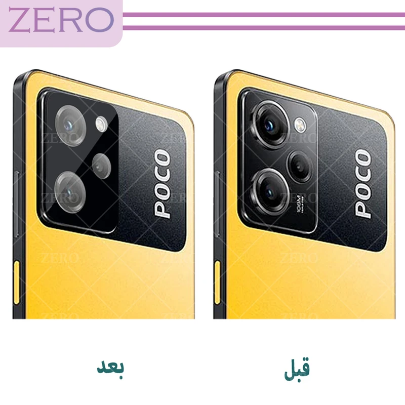 محافظ لنز دوربین زیرو مدل 3D-ZR مناسب برای گوشی موبایل شیائومی Poco X5 Pro 5G