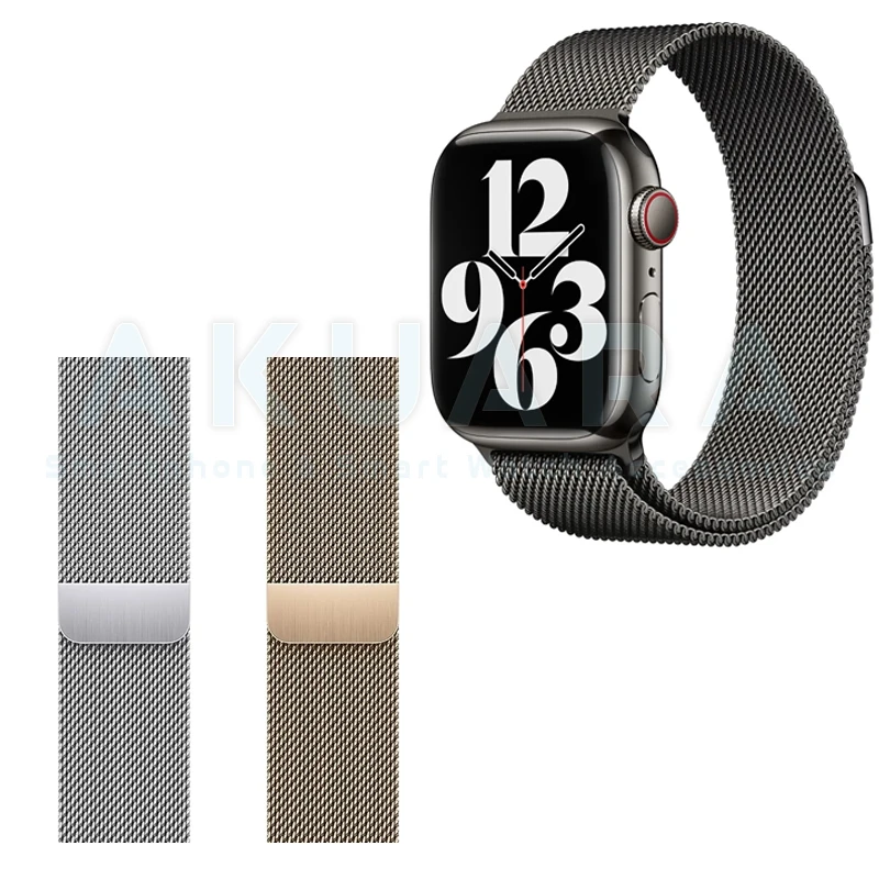 بند آکوآرا مدل Milanese مناسب برای اپل واچ Series SE 2022 Aluminum Case 40mm / SE 2021 Aluminum Case 40mm / Series 5 40mm / Series 6 40mm / Series 4 40mm