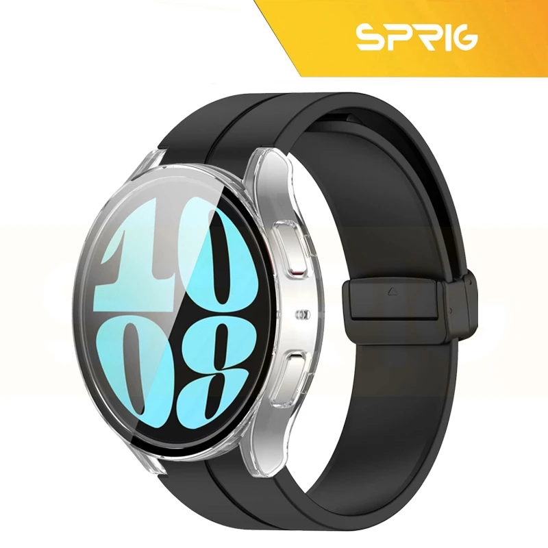 بند اسپریگ مدل Magnetic ORG Protection مناسب برای ساعت هوشمند سامسونگ Galaxy Watch 4 44mm به همراه کاور
