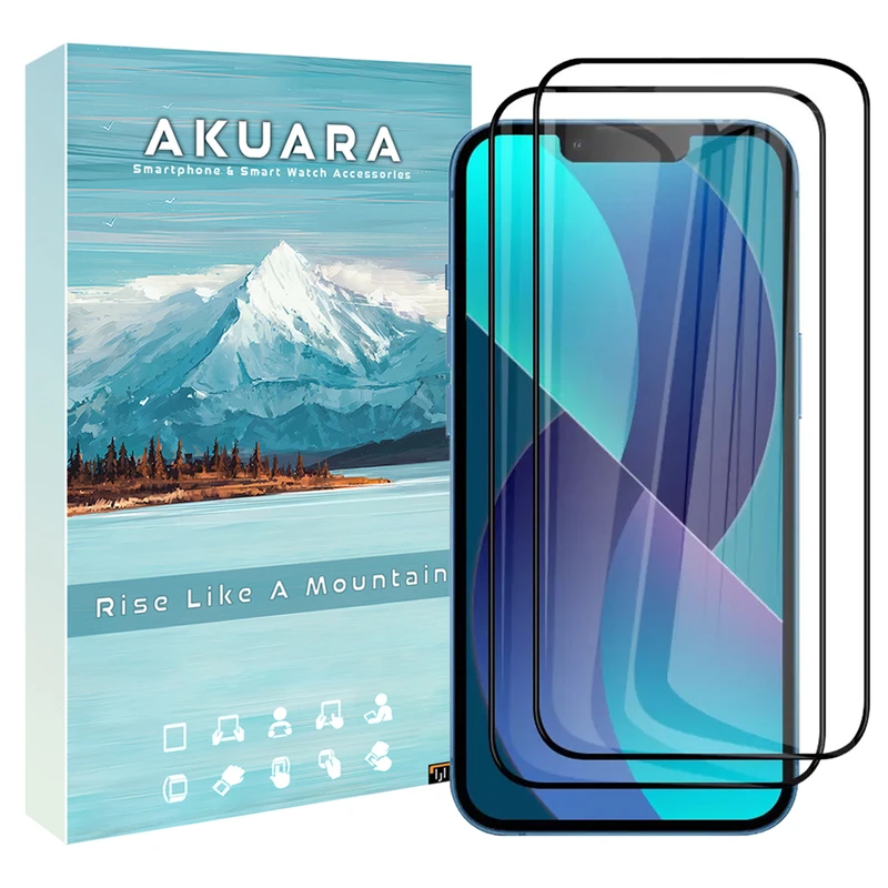 محافظ صفحه نمایش آکوآرا مدل Full AKU مناسب برای گوشی موبایل اپل iPhone 11 Pro Max مجموعه دو عددی